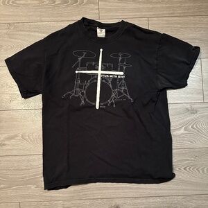 Stick with Jesus Y2K Drummer Religious T-Shirt